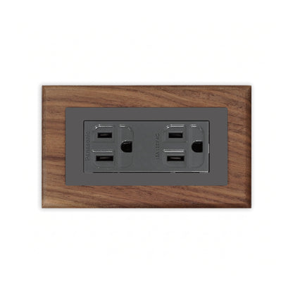 Solid walnut wood-thin frame-Japanese style panel 