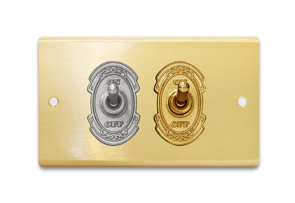 Brass switch panel-lever