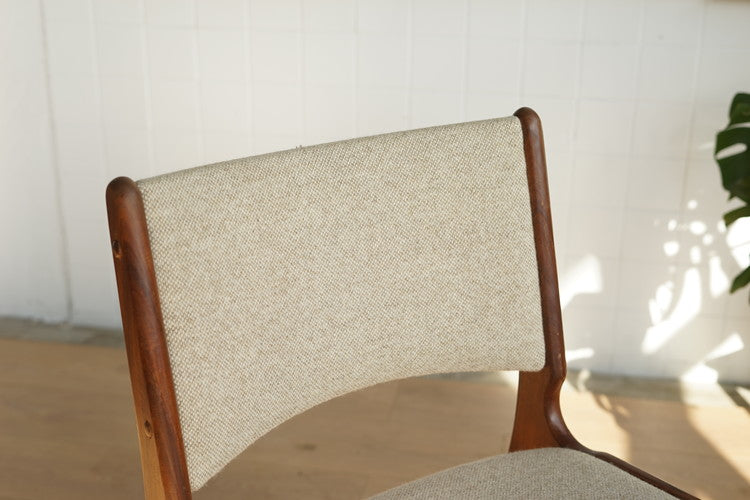丹麥 米白 實木 餐椅