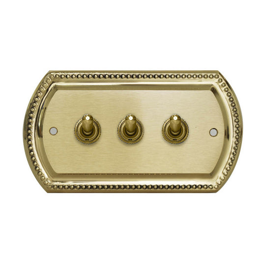 Retro brass switch panel-lever