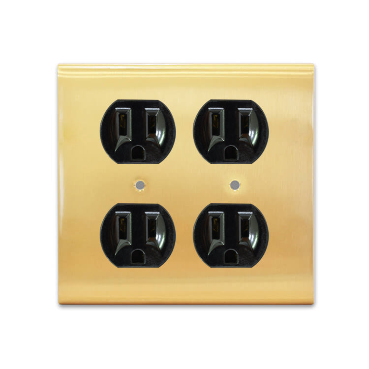 Metal series American copper switch socket