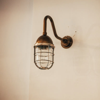 Gooseneck Wall Lamp #3 Short Bronze