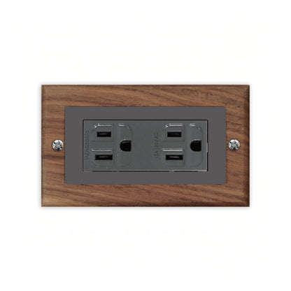 Solid walnut wood-thin frame-Japanese style panel 