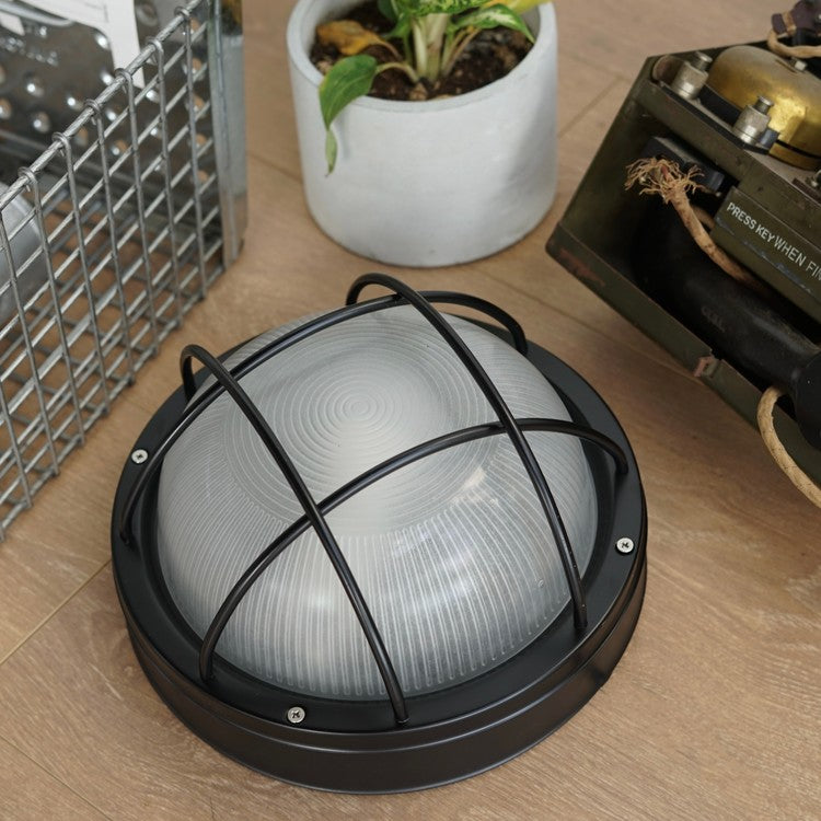 Stainless Steel Round Lamp#Black