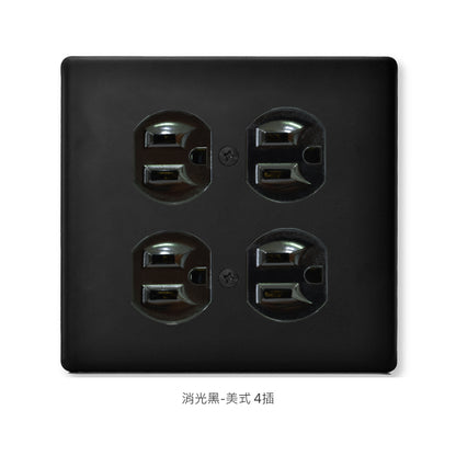Metal series American copper switch socket