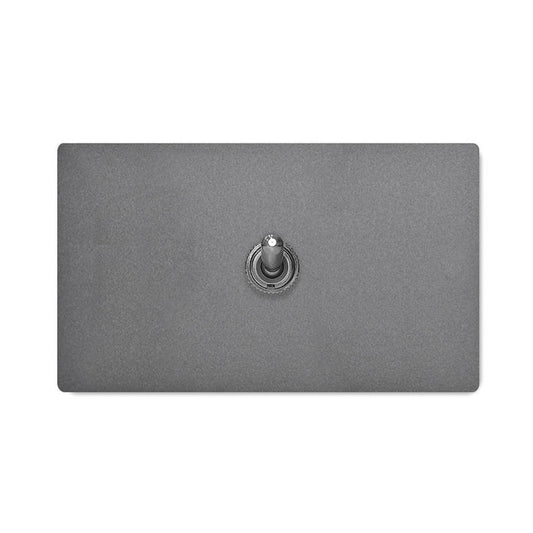 Iron gray screwless panel-lever
