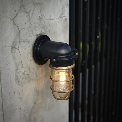 銅網工業壁燈